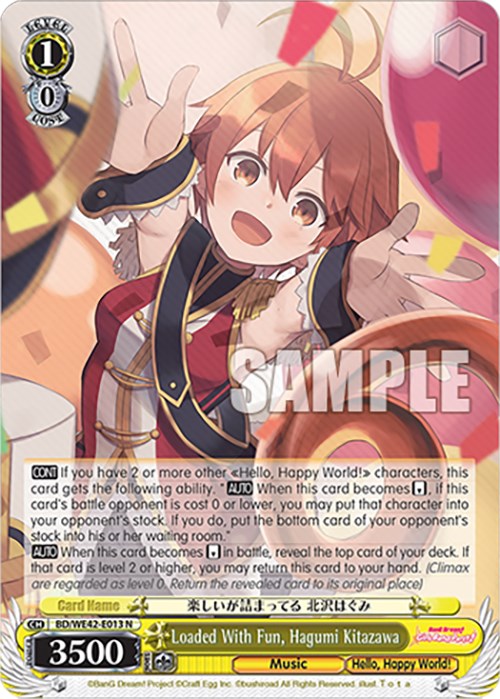 Loaded With Fun, Hagumi Kitazawa