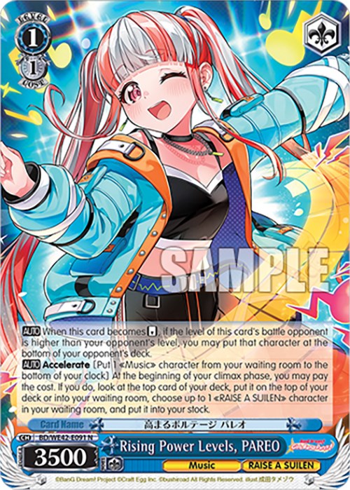 Rising Power Levels, PAREO