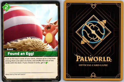Found an Egg! EBP01-071 C Palworld Dawn of Palpagos Near Mint