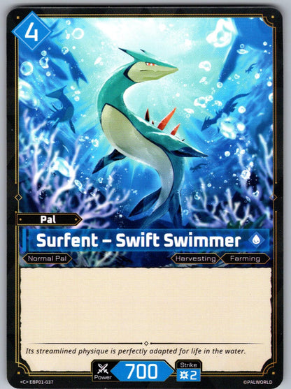 Surfent – Swift Swimmer EBP01-037 C Palworld Dawn of Palpagos Near Mint