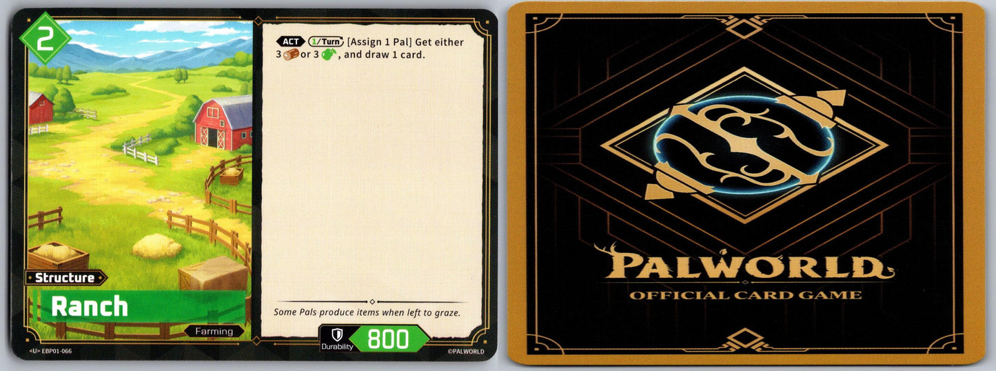 Ranch EBP01-066 U Palworld Dawn of Palpagos Near Mint