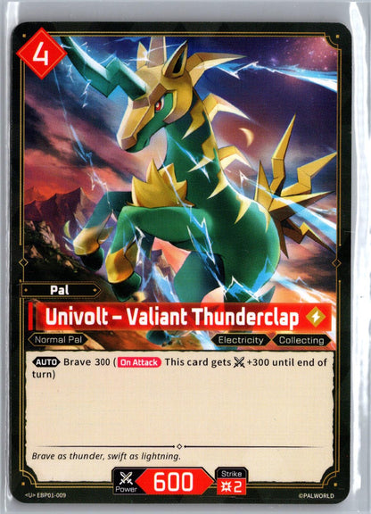 Univolt – Valiant Thunderclap EBP01-009 U Dawn of Palpagos Near Mint
