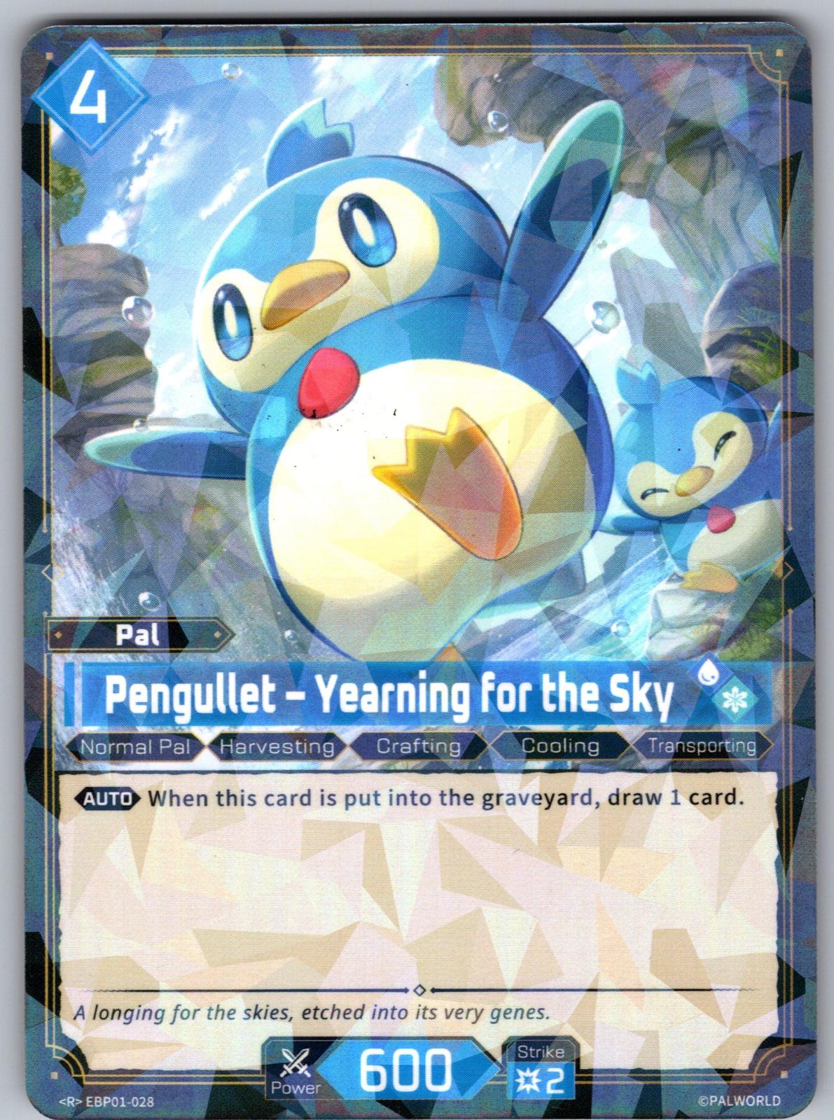Pengullet – Yearning for the Sky EBP01-028 R Palworld Dawn of Palpagos Near Mint