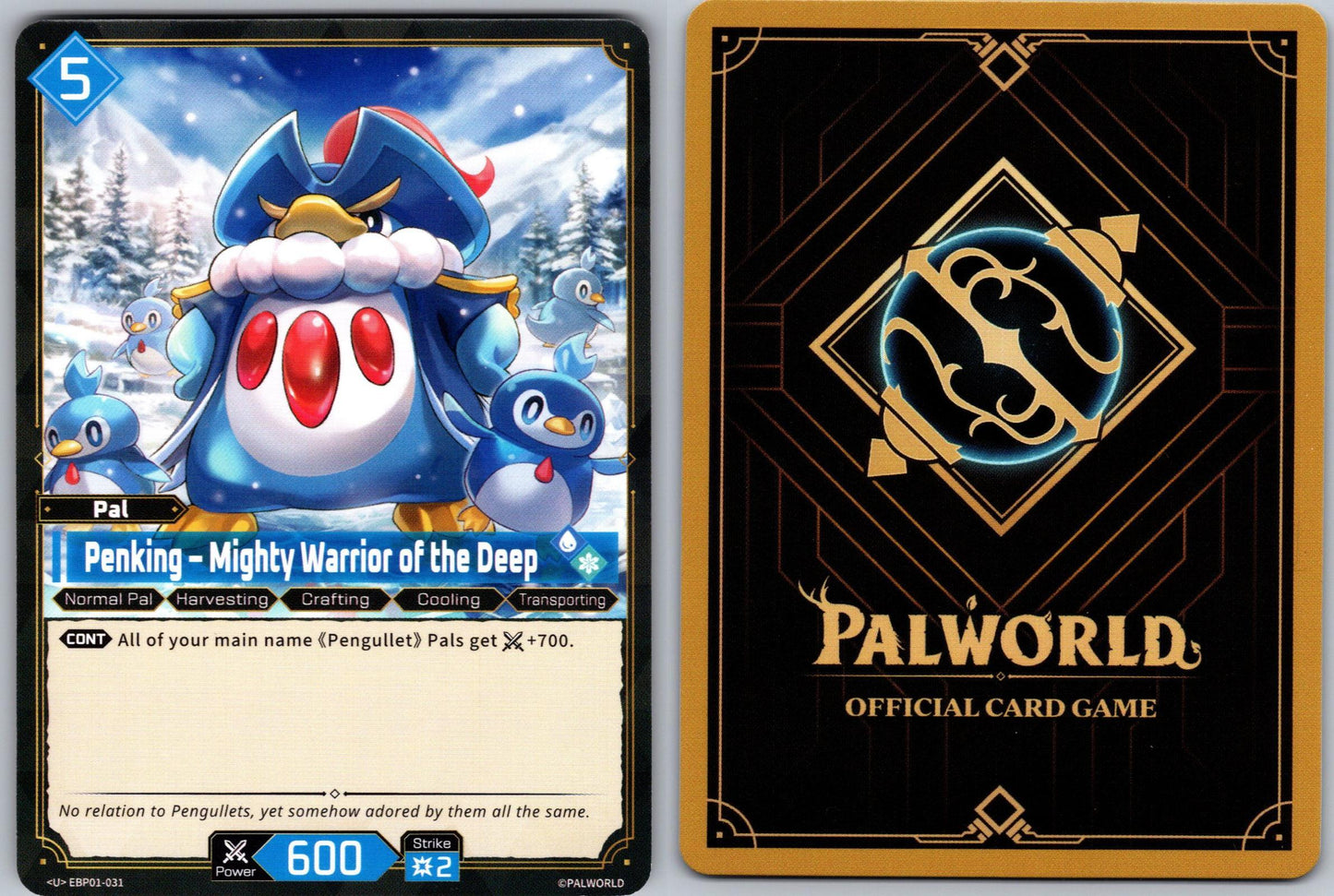 Penking – Mighty Warrior of the Deep EBP01-031 U Palworld Dawn of Palpagos NM