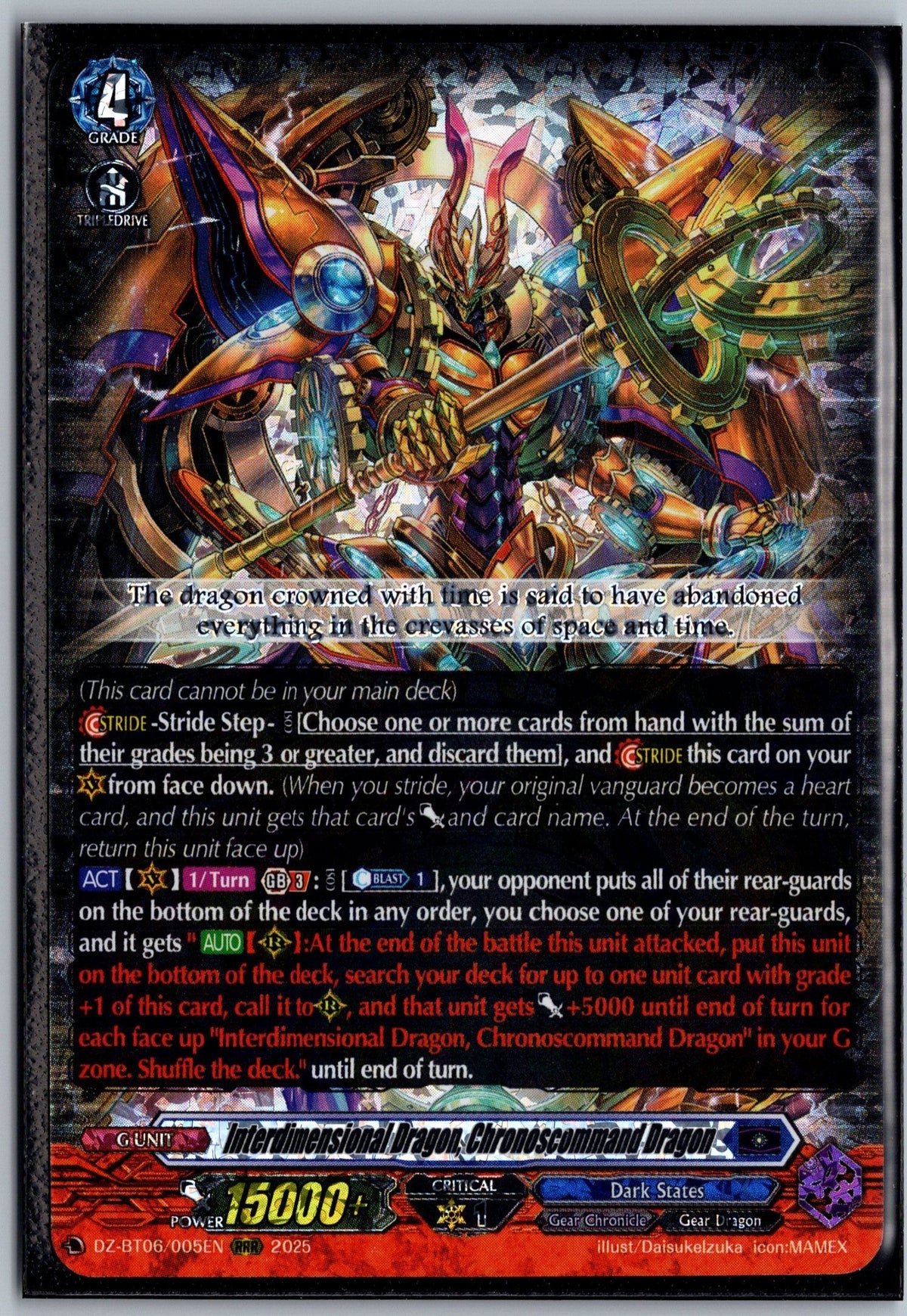 Interdimensional Dragon, Chronoscommand Dragon