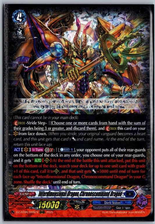 Interdimensional Dragon, Chronoscommand Dragon