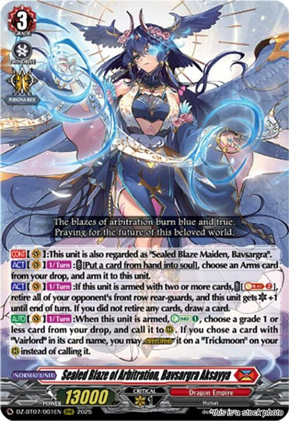 Sealed Blaze of Arbitration, Bavsargra Aksayya