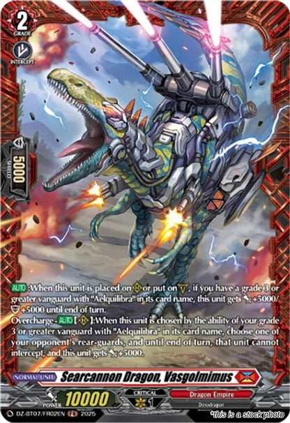 Searcannon Dragon, Vasgolmimus (FR)