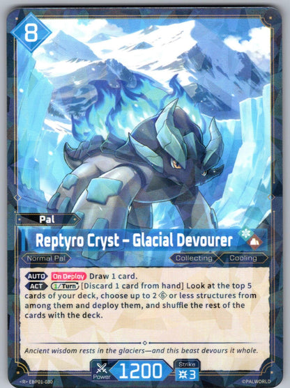 Reptyro Cryst – Glacial Devourer EBP01-030 R Palworld Dawn of Palpagos Near Mint