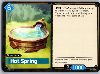 Hot Spring EBP01-041 U Palworld Dawn of Palpagos Near Mint
