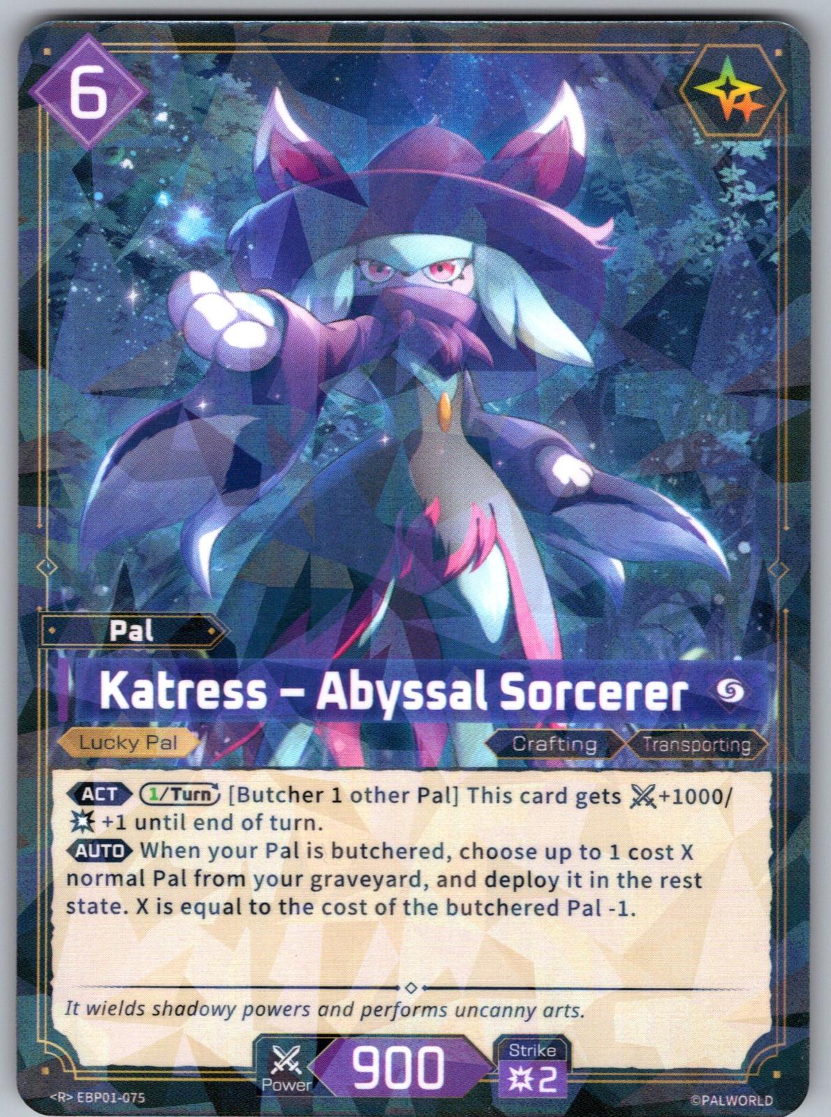 Katress – Abyssal Sorcerer EBP01-075 R Palworld Dawn of Palpagos Near Mint