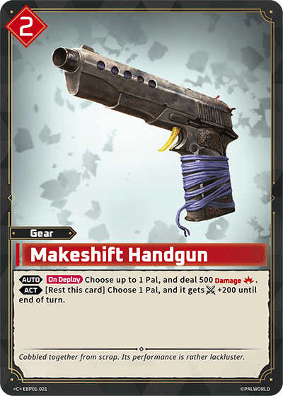 Makeshift Handgun EBP01-021 C Dawn of Palpagos Near Mint