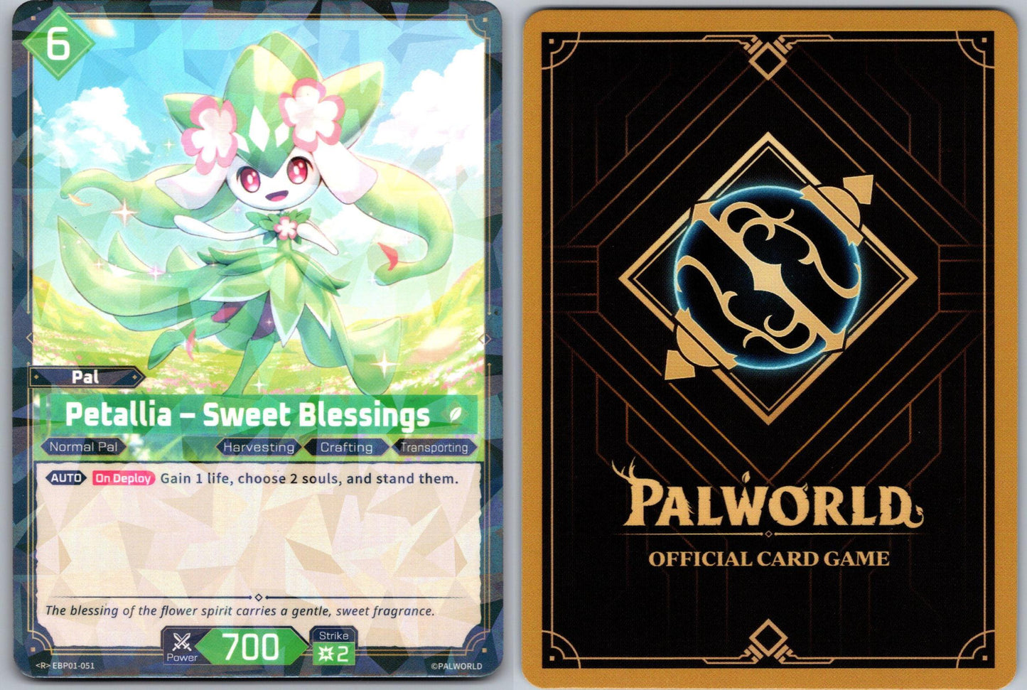 Petallia – Sweet Blessings EBP01-051 R Palworld Dawn of Palpagos Near Mint