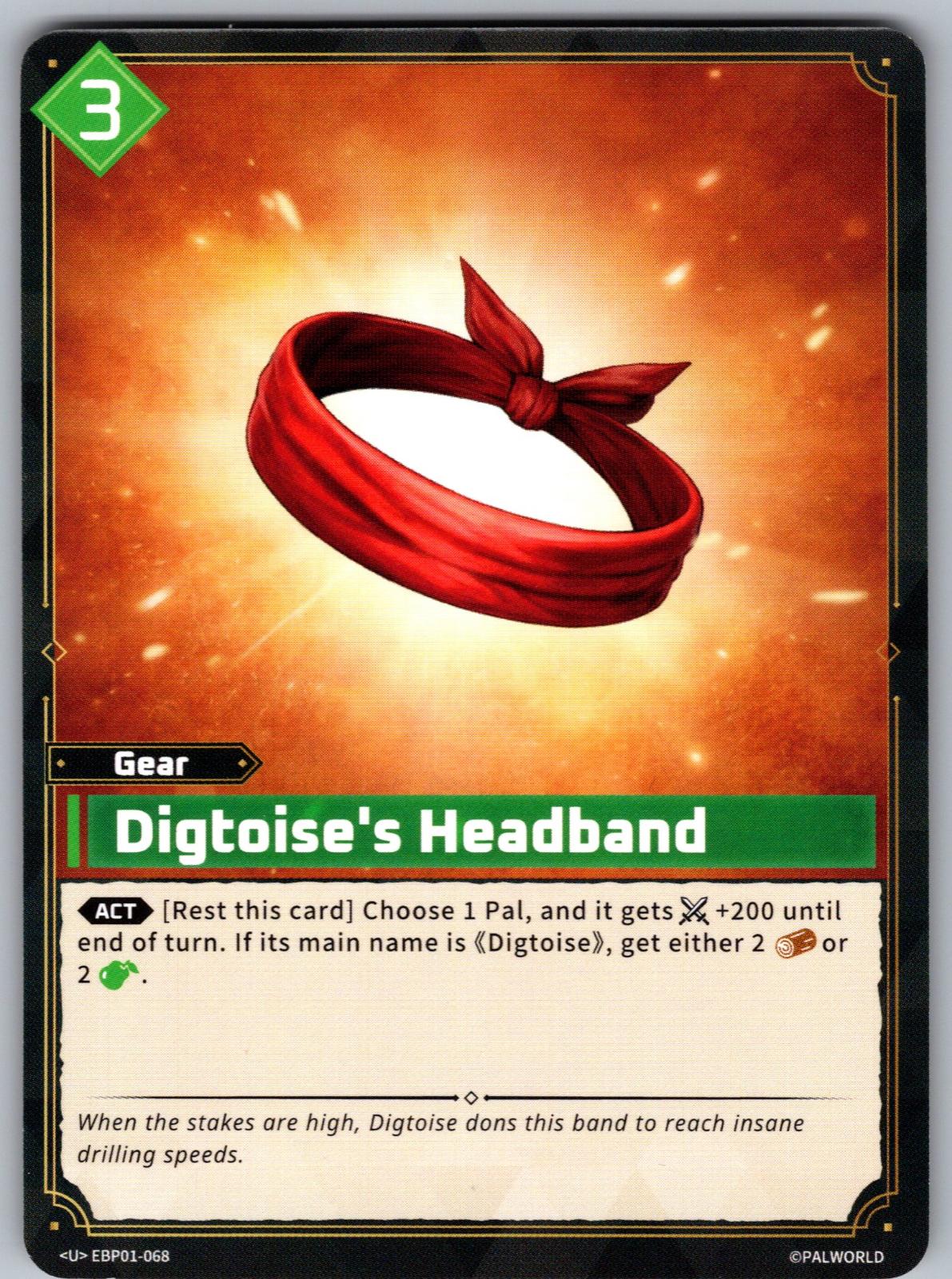 Digtoise's Headband EBP01-068 U Palworld Dawn of Palpagos Near Mint