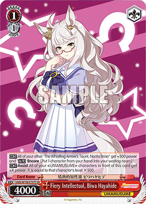 Fiery Intellectual, Biwa Hayahide (SR)