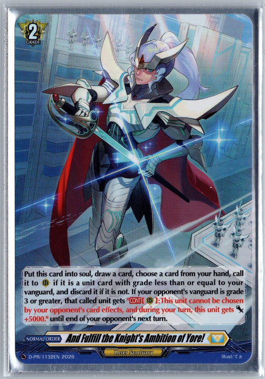 And Fulfill the Knight's Ambition of Yore! (Foil)