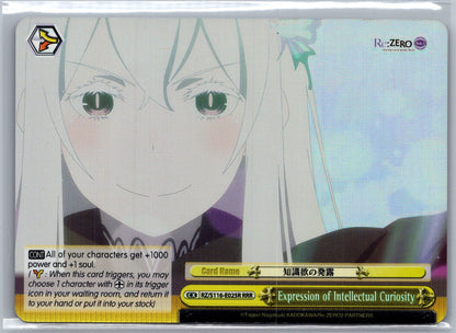 Expression of Intellectual Curiosity (RRR)