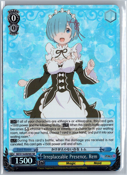 Irreplaceable Presence, Rem (SR)