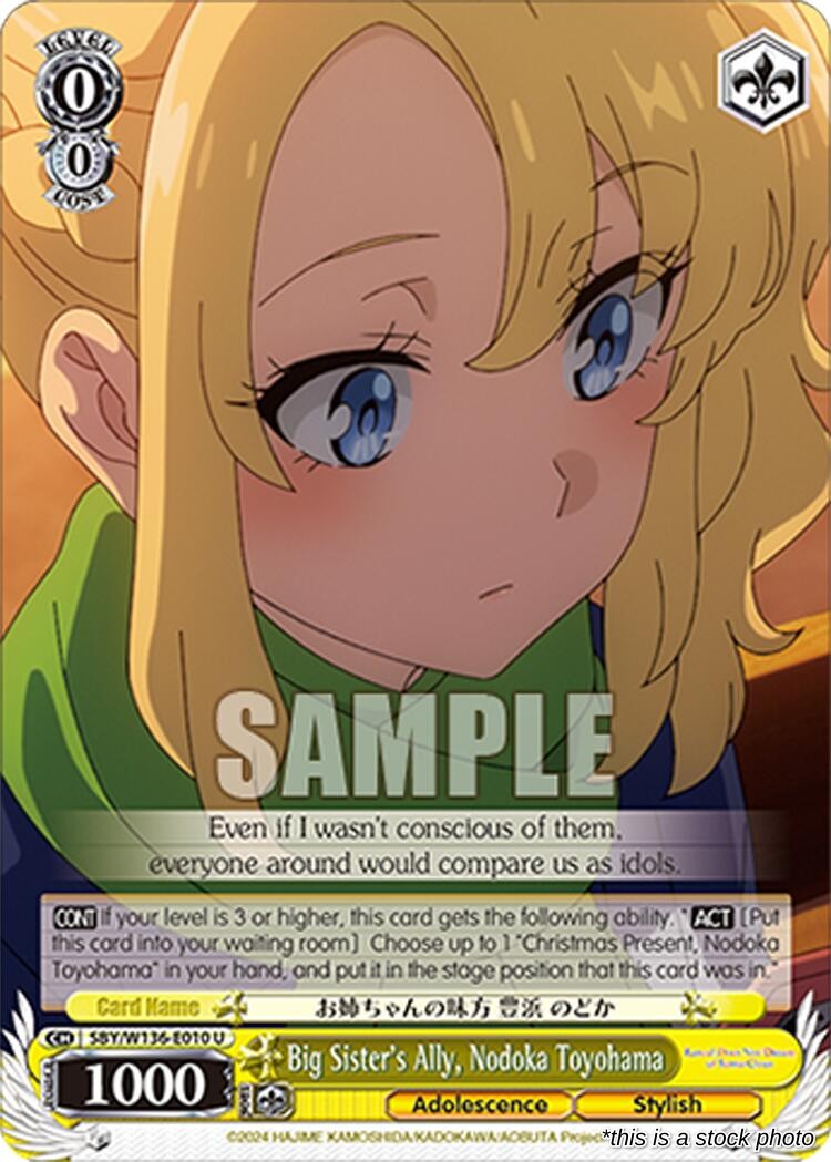 Big Sister's Ally, Nodoka Toyohama