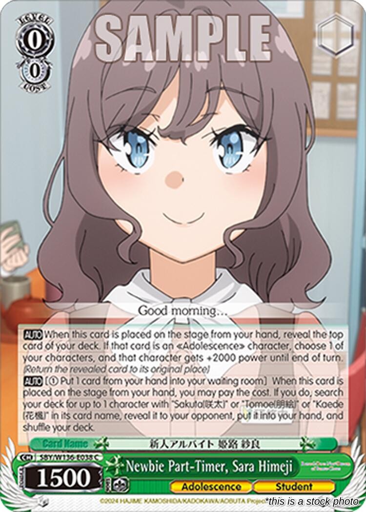 Newbie Part-Timer, Sara Himeji
