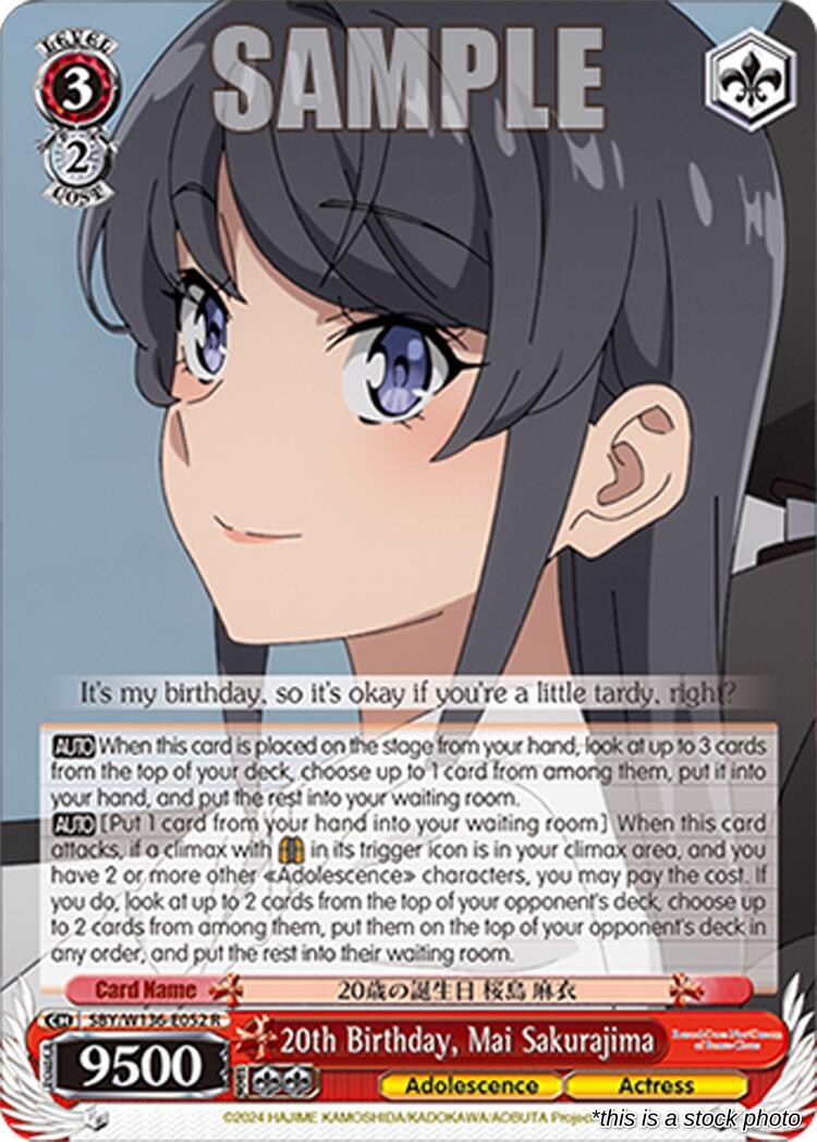 20th Birthday, Mai Sakurajima