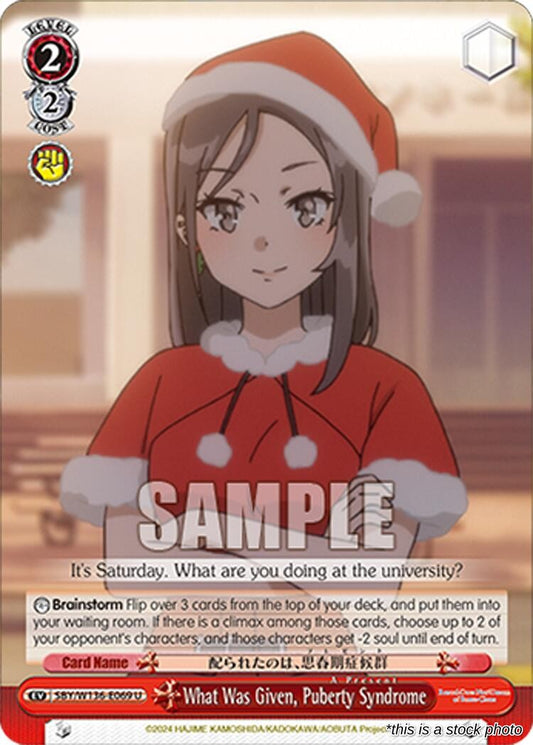 What Was Given, Puberty Syndrome