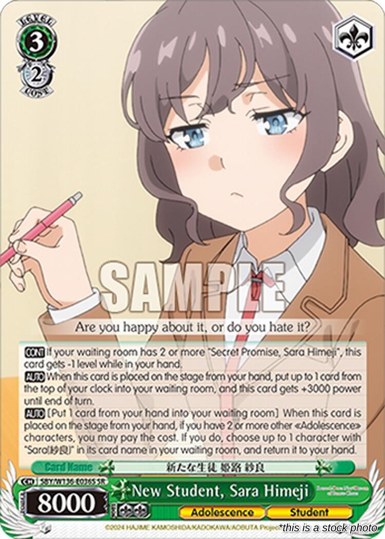 New Student, Sara Himeji (SR)