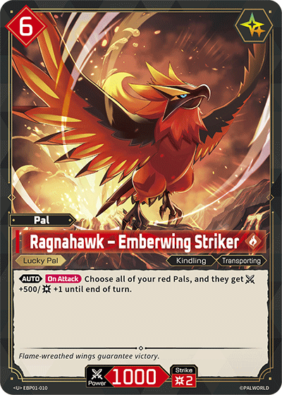 Ragnahawk – Emberwing Striker EBP01-010 U Dawn of Palpagos Near Mint