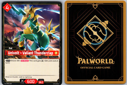 Univolt – Valiant Thunderclap EBP01-009 U Palworld Dawn of Palpagos Near Mint