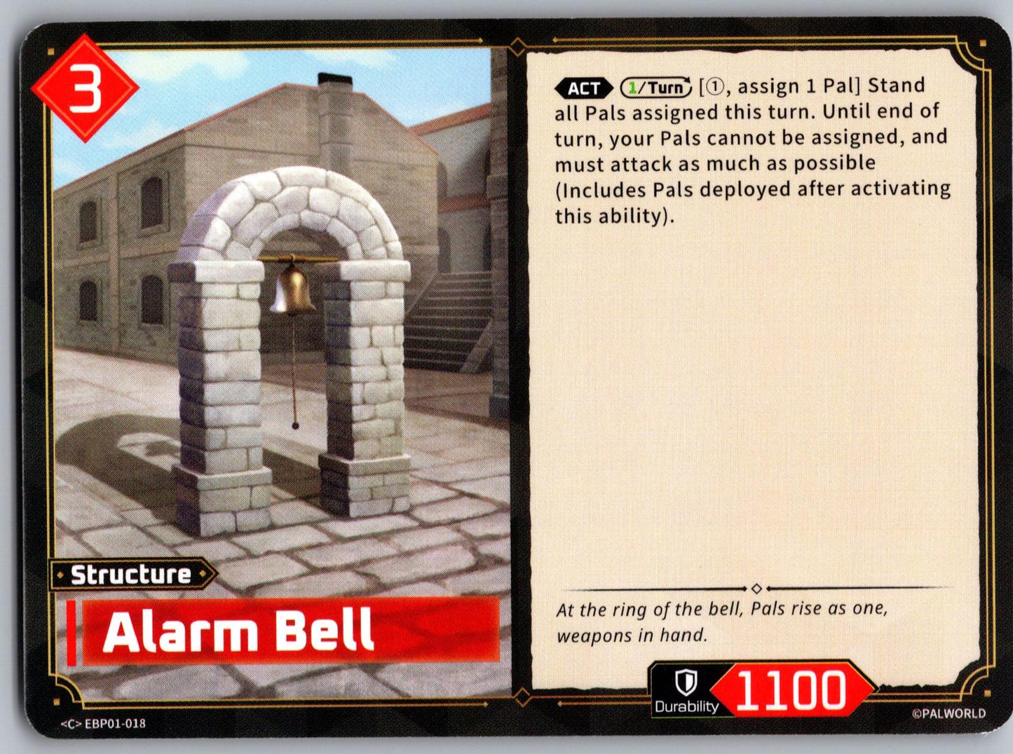 Alarm Bell EBP01-018 C Palworld Dawn of Palpagos Near Mint