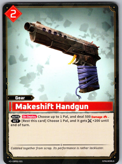 Makeshift Handgun EBP01-021 C Palworld Dawn of Palpagos Near Mint