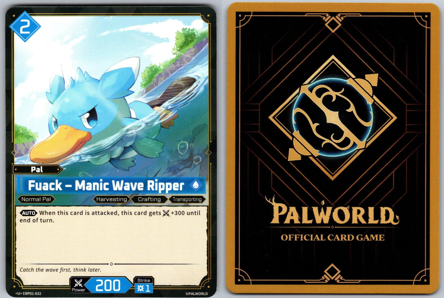 Fuack – Manic Wave Ripper EBP01-032 U Palworld Dawn of Palpagos Near Mint