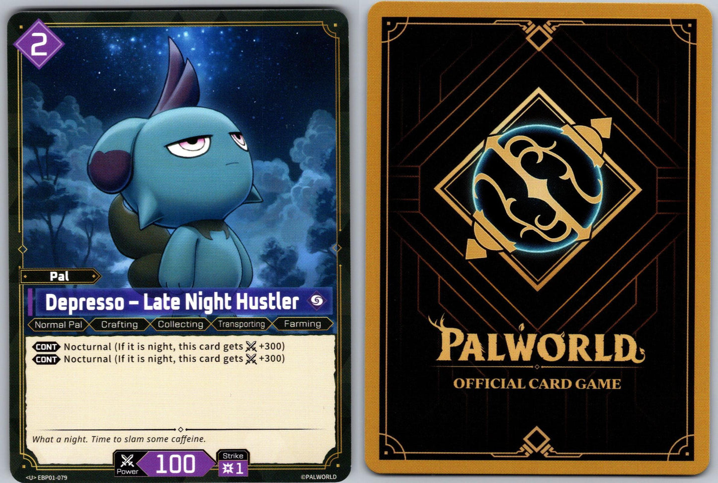 Depresso – Late Night Hustler EBP01-079 U Palworld Dawn of Palpagos Near Mint