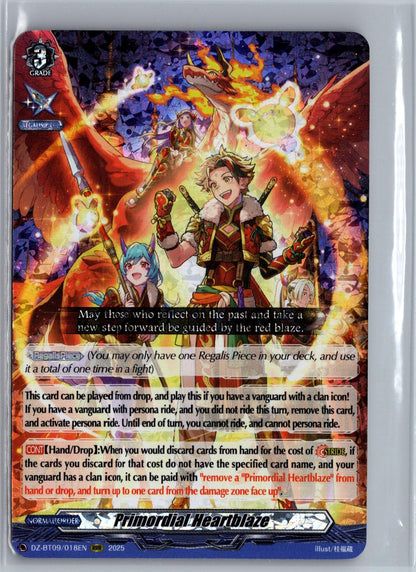 Primordial Heartblaze DZ-BT09/018EN Cardfight!! Vanguard DZ-BT09: Super Brave Detonation NM