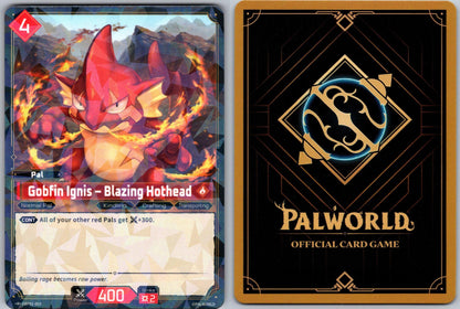 Gobfin Ignis – Blazing Hothead EBP01-003 R Palworld Dawn of Palpagos Near Mint