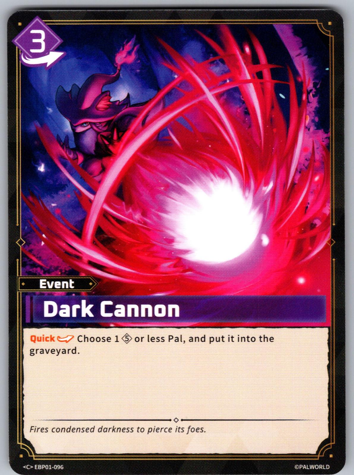 Dark Cannon EBP01-096 C Palworld Dawn of Palpagos Near Mint