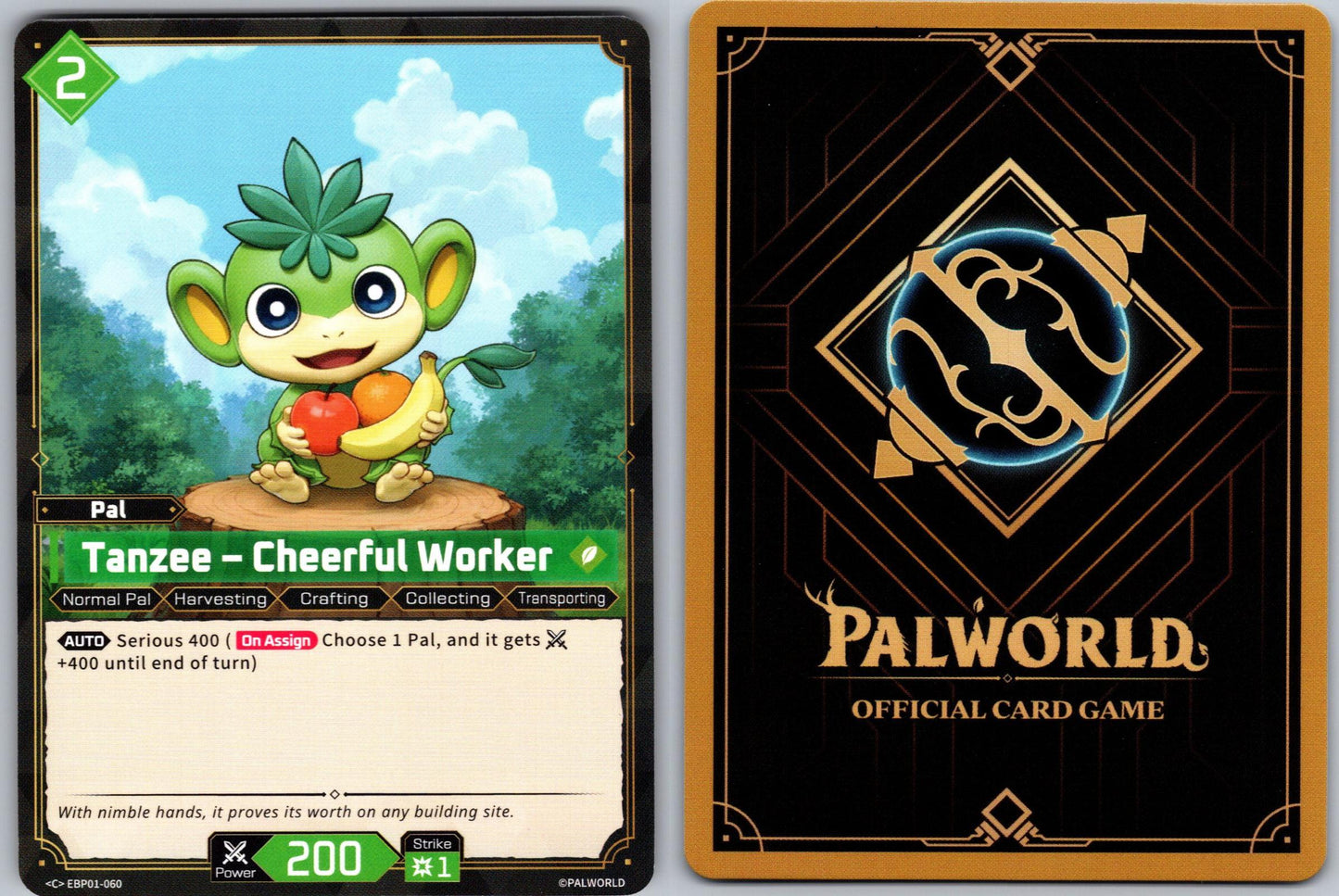 Tanzee – Cheerful Worker EBP01-060 C Palworld Dawn of Palpagos Near Mint
