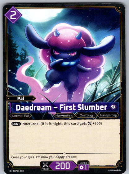 Daedream – First Slumber EBP01-080 C Palworld Dawn of Palpagos Near Mint