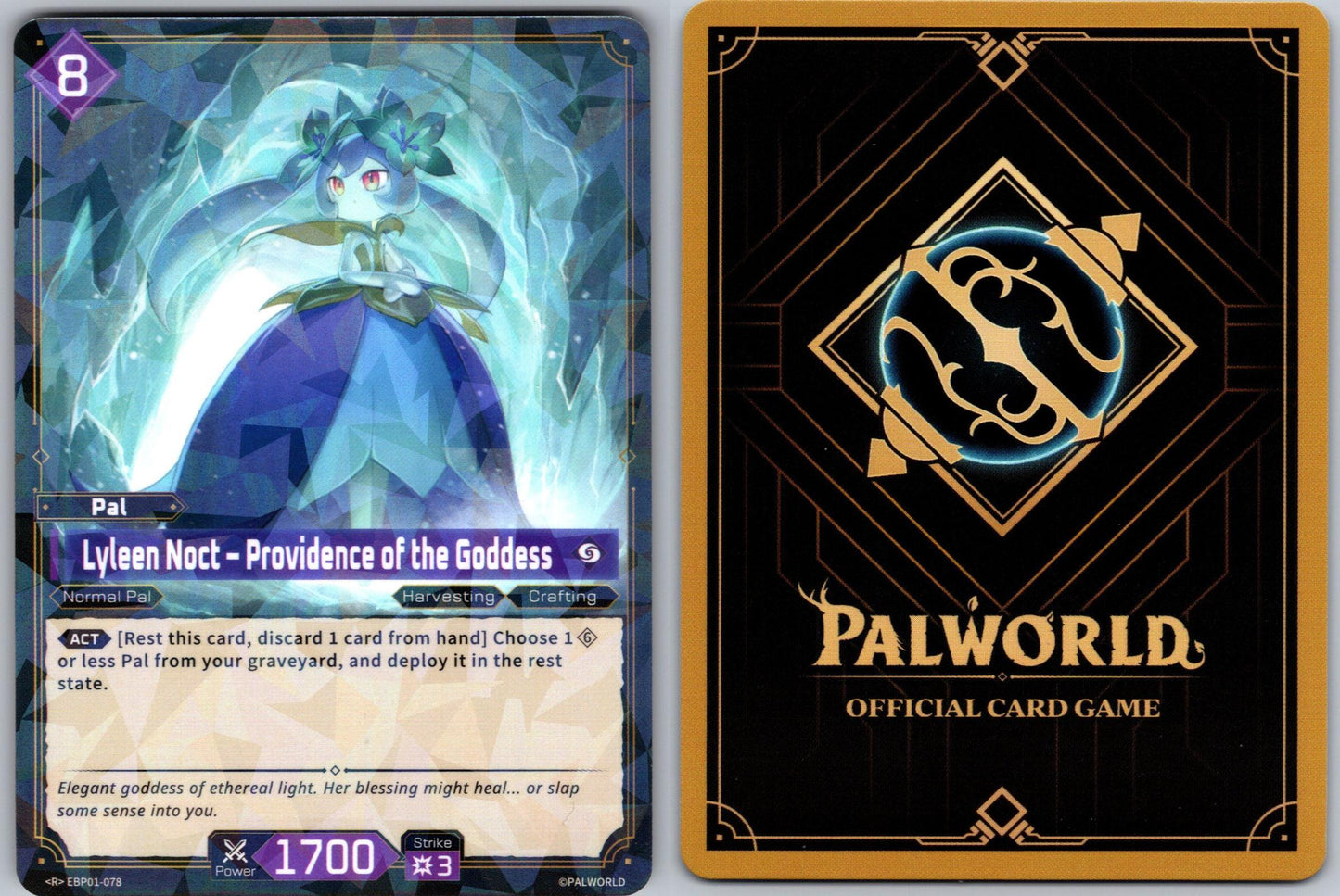 Lyleen Noct – Providence of the Goddess EBP01-078 R Palworld Dawn of Palpagos NM