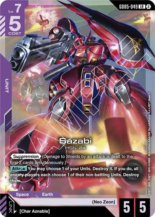 Sazabi (GD05-049) GD05-049 LR Freedom Ascension Holo Near Mint