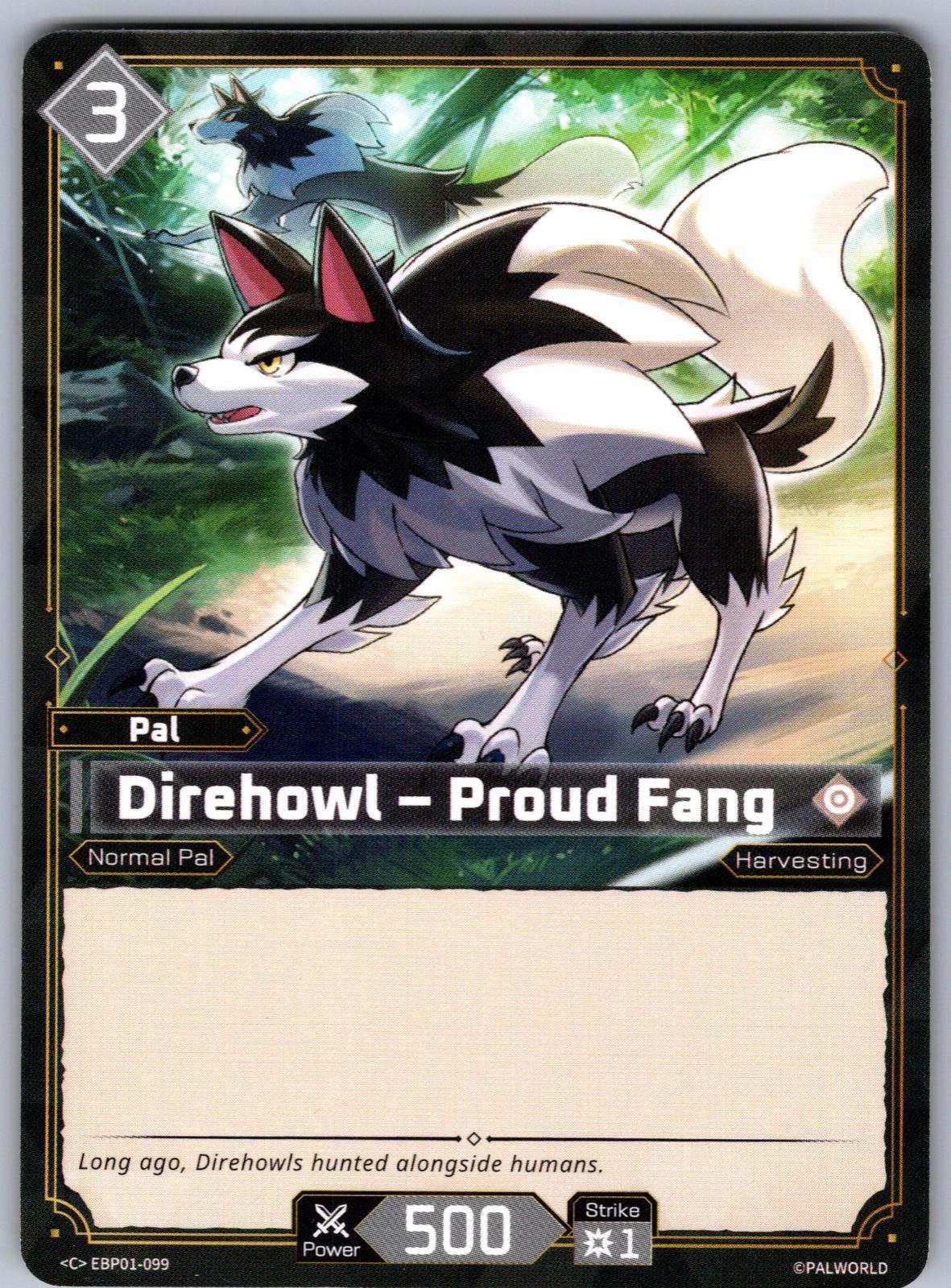 Direhowl – Proud Fang EBP01-099 C Palworld Dawn of Palpagos Near Mint