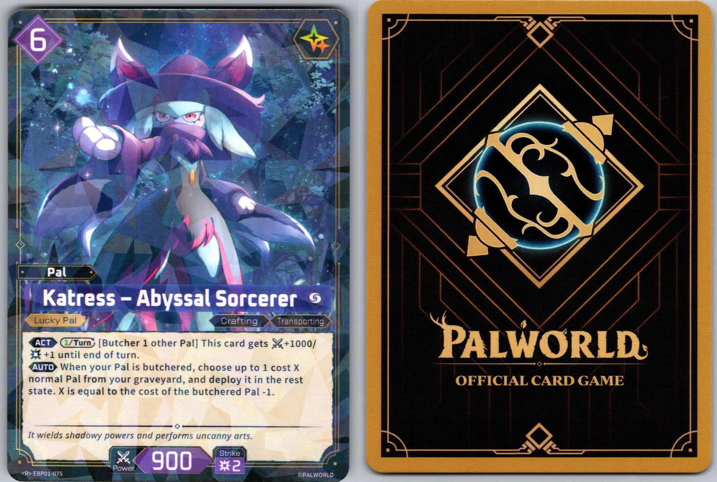 Katress – Abyssal Sorcerer EBP01-075 R Palworld Dawn of Palpagos Near Mint
