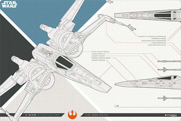 Bushiroad Rubber Mat Collection V2 Vol.576 STAR WARS "X-wing Starfighter"