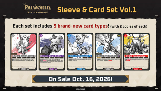 (Preorder)Palworld OFFICIAL CARD GAME Sleeve & Card Set Vol.1 [POCGe-SS01]