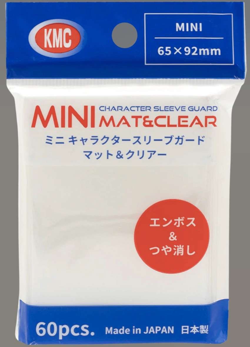 KMC Mini Size Oversize Sleeves - Character Guard Mat & Clear