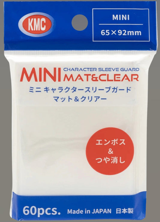 KMC Mini Size Oversize Sleeves - Character Guard Mat & Clear