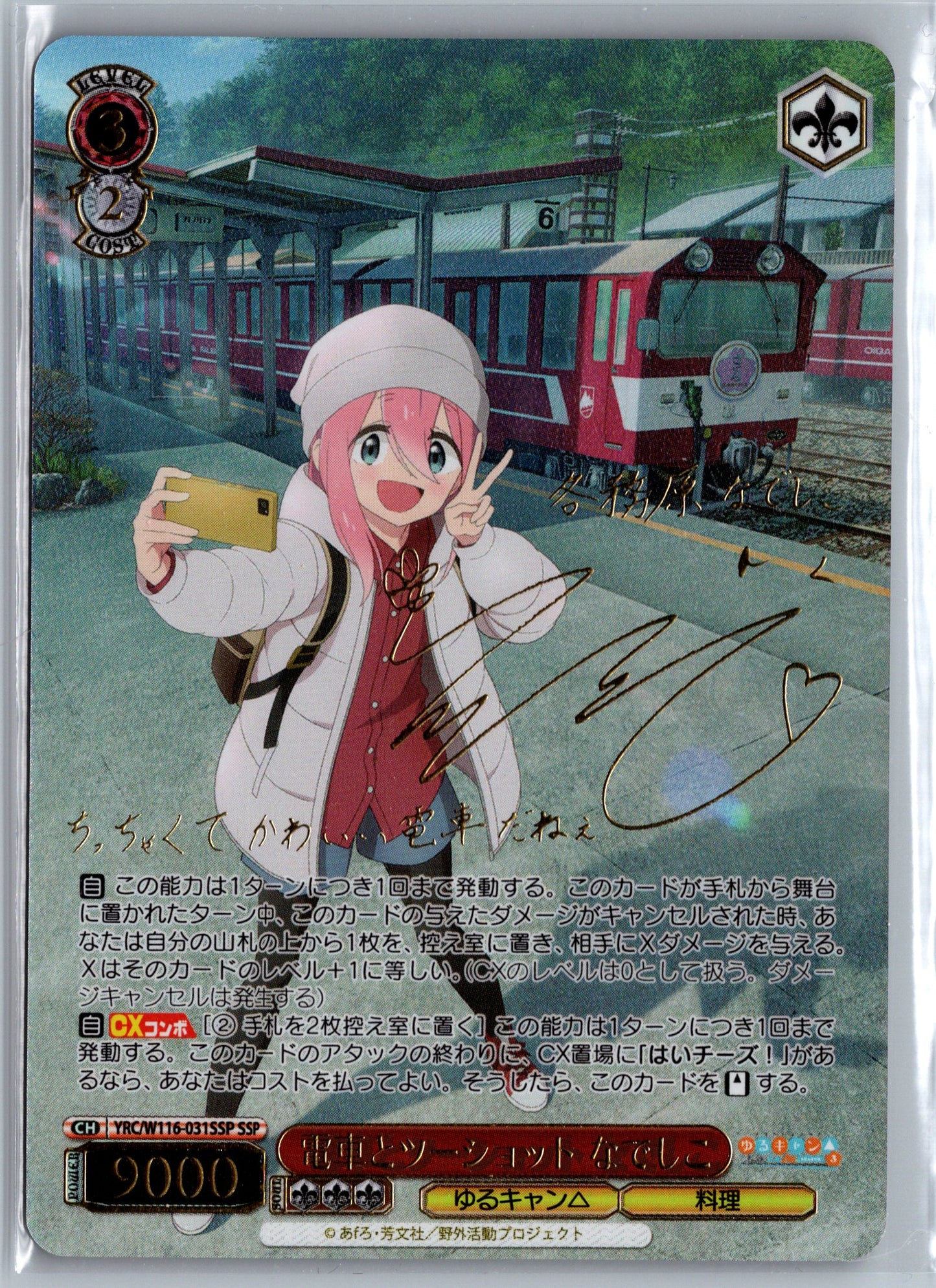 Nadeshiko, Photo with the Train