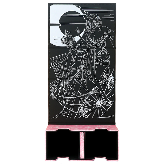 Yōkai Collection: Leather Pink/Black Deck Box