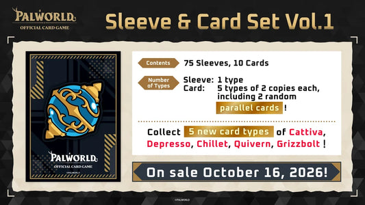 (Preorder)Palworld OFFICIAL CARD GAME Sleeve & Card Set Vol.1 [POCGe-SS01]