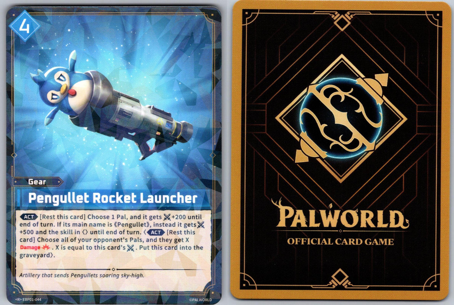 Pengullet Rocket Launcher EBP01-044 R Palworld Dawn of Palpagos Near Mint